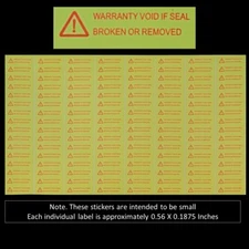 Warranty Void If Seal Broken or Removed Tamper Proof Security Stickers (AvR005)