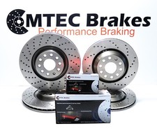 GOLF MK7 2.0 R AUDI S3 SEAT LEON CUPRA 5F1 FRONT REAR BRAKE DISCS PADS DRILLED