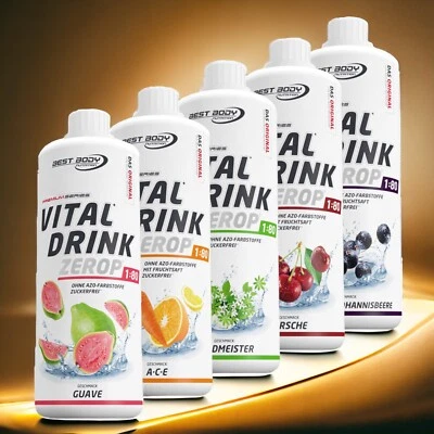 Best Body Nutrition Vital Drink Zerop 5 er Set Getränkesirup Sirup 11,06€/Ltr