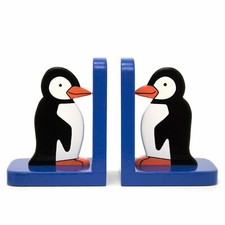 Penguin Wooden Bookends For Kids | Childrens Book Ends | Hand Made in UK