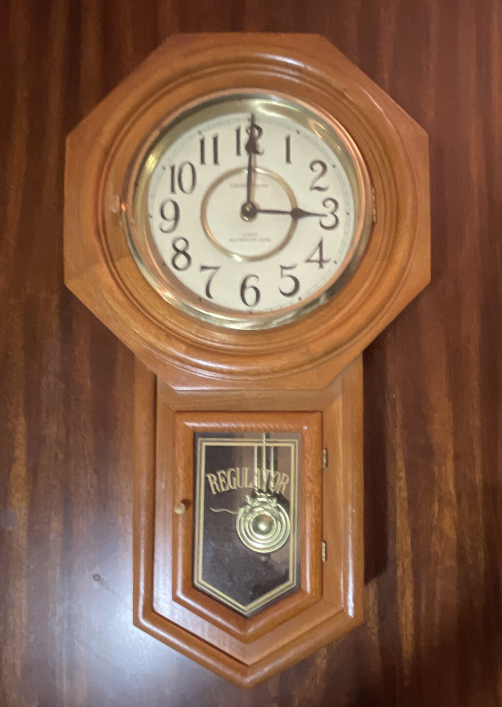 Vtg Regulator Classic Manor Westminster Chime Quartz Wall Clock PARTS