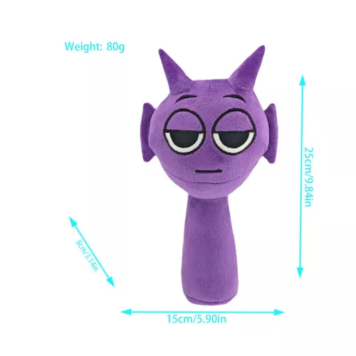 9.8" Horror Game Sprunki Plush Cartoon Soft Stuffed Pillow Dolls For Kid Toys - Picture 17 of 45