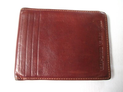 EMPORIO VALENTINI - Karten u. Geldscheinbörse  Echtleder  braun (12,5 x10) neuw