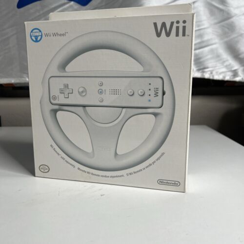 Nintendo Wii Genuine OEM Wii Wheel Controller White Brand New Factory Sealed - Picture 1 of 6