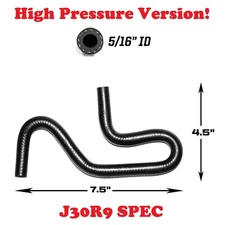 HIGH PRESSURE J30R9 100PSI Sidewinder 5/16" Mandrel-Formed Rubber Fuel Hose 90