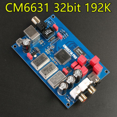 New CM6631A USB to I2S / SPDIF Coaxial 32Bit 192K Sound Card Digital Interface