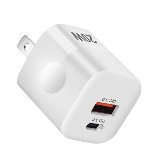 3-Pack For iPhone 11/12/13/14/15/Pro Max, XS/XR/X USB C 20W Fast Wall Charger