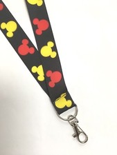 HANDMADE LANYARD decorated with MICKEY MOUSE Ribbon, ID Ticket Holde,r Key Chain