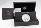 2019 American Liberty High Relief 2.5 oz Silver Medal w/ OGP Matte Uncirculated