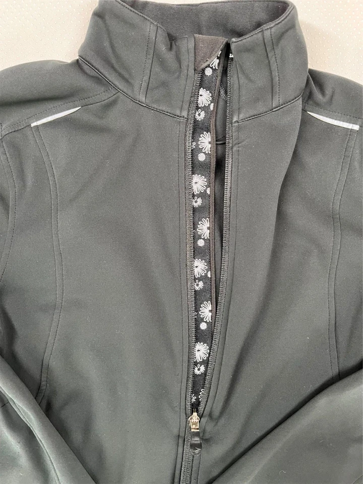 Chaqueta para correr Brooks Fusion híbrida cremallera completa negra ostra oscura talla M para mujer Foto 3 de 4