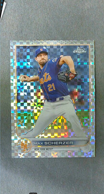 2022 Topps Chrome X-Fractor #66 Max Scherzer Mets
