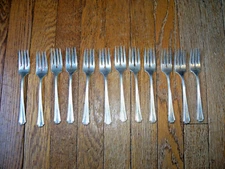 12 Vintage Salad Forks from the VINOY Resort ST PETE FLORIDA Oneida Hotel Plate