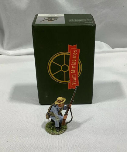 Team Miniatures Spanish American War Soldier Kneeling Ready Action Figurine - Afbeelding 1 van 5
