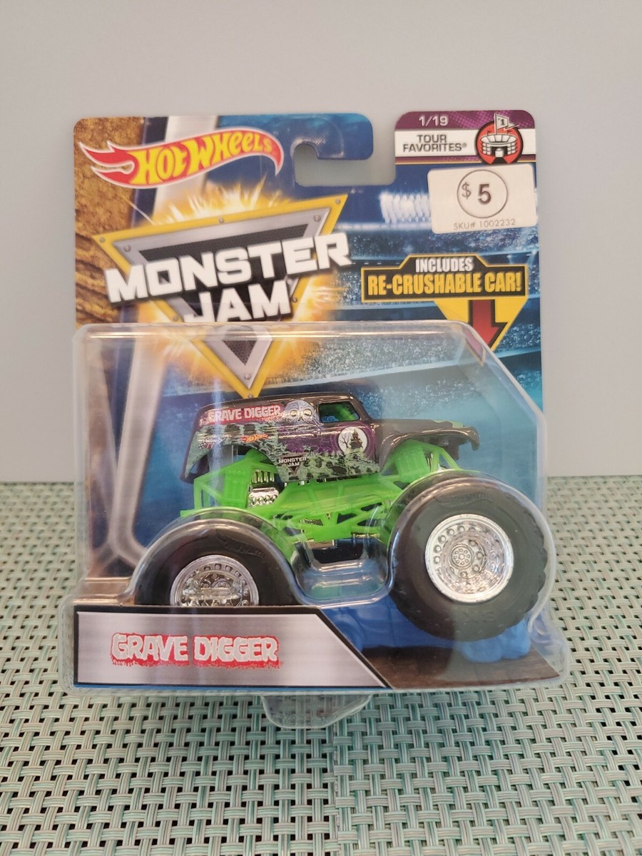 🔥 Hot Wheels Monster Jam Tour Favorites Grave Digger 1/19 🔥 | eBay