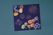cotton furoshiki 'Summer Night Matsuri'
