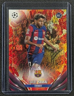 LAMINE YAMAL 2023-24 TOPPS UCC JADE EDITION 64 ROOKIE CHINESE NEW YEAR RC 84/150
