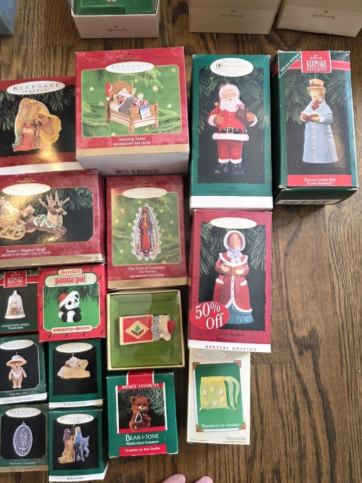 13 Assorted Hallmark Keepsake Ornaments Enesco And Heirloom With Original Boxes - Image 3 of 3