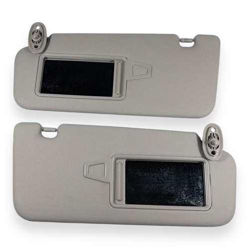 2010-2013 Kia Forte Driver & Passenger Side Sun Visor Pair Set Gray Vinyl - Picture 4 of 8