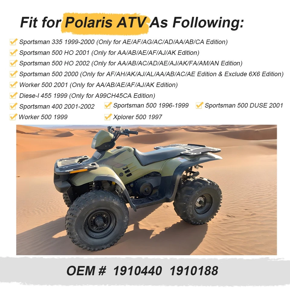 Rear Brake Rotor Disc for Polaris Worker 500 Xplorer 500 Sportsman 500 1910440 - Изображение 4 из 4