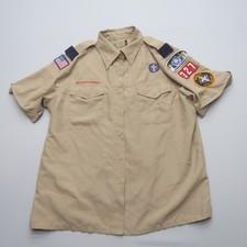 Boy Scouts of America BSA Uniform Shirt Womens XL Vented Microfiber Breathable
