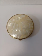  MCM Round Double Mirror MOP Compact Western Germany 