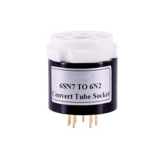 1PC Bakelite 6SN7 TO 6922  ECC88  6N2 Vacuum Tube Amp Convert Socket adapter