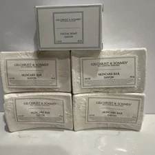 4 Gilchrist & Soames Skincare Bar Savon 2.5 oz, Also 1.5oz  Facial Soap Saxon