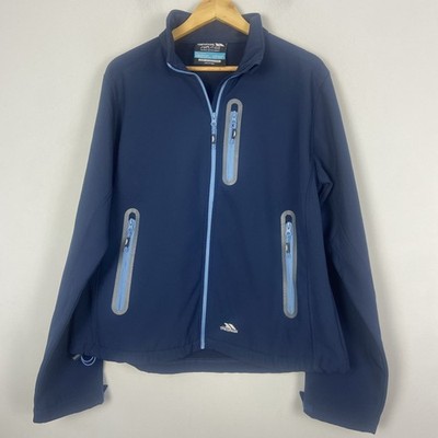 Trespass Softshell Jacket Womens Size 18 Blue Wind Resistant Lightweight XXL