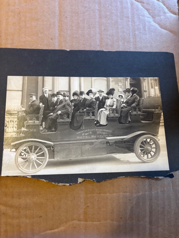 Vintage Touring / Sightseeing Car Cabinet Card