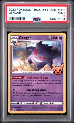 2023 POKEMON TRICK OR TRADE #066 GENGAR PSA 9