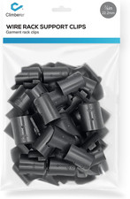 20 Pairs of 7/8-Inch（22.2Mm）Wire Shelf Clips for Metal Shelving & Garment Racks