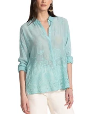 Johnny Was Slim Audrey Button-Down Shirt Women's