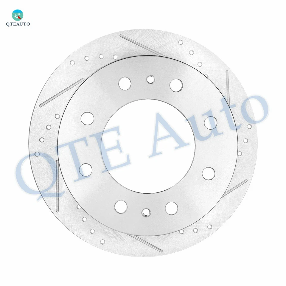 Rotores de disco de freno ranurados perforados traseros 360 mm para GMC Sierra 2500 HD 2011-2018 Foto 2 de 4