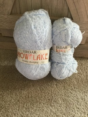 Yarn by Sirdar Snowflake Ultra Light Chunky Shade 386 Light Blue Color 2 Skeins