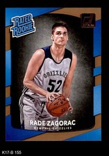 2017 Donruss #155 Rade Zagorac Grizzlies RC 8 - NM/MT