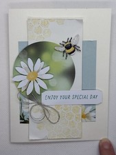 Stampin Up Handmade Birthday Daisy Card
