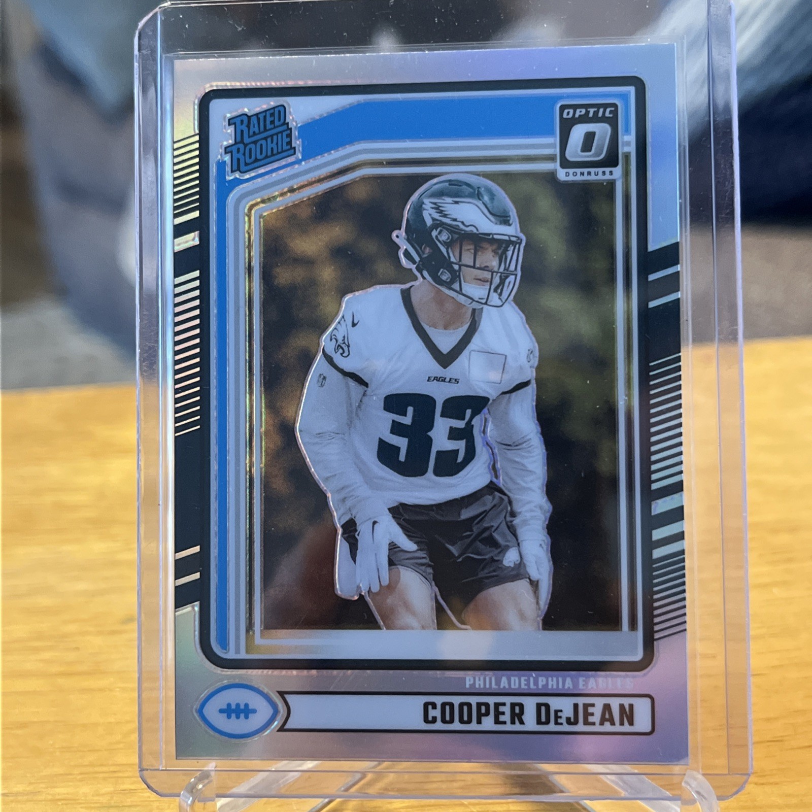 2024 Panini Donruss - Rated Rookie Cooper DeJean Optic Preview Holo Prizm (RC)