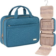 Travel Toiletry Bag for women Portable Hanging Organizer for Full-Sized Shamp...