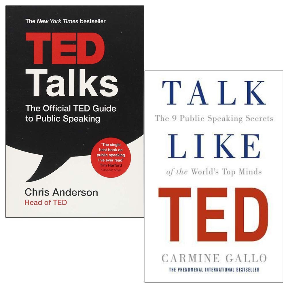 Ted Talks and Talk Like TED 2 Books Collection set, Paperback NEW