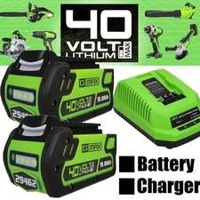 40V Battery or Charger BAF724 For Greenworks 40 Volt Lithium Ion G-MAX 29472 NEW