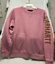 Carhartt Relaxed Fit Womens M Pink Crewneck P...