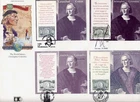 1992 Columbus S/S Joint FDC US Italy, Spain Portugal (set of 6) Cachet by Bevil