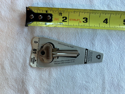 (10) Hillman Cassette G 81 L1 Lockwood House Key Blank Replacement Key, 10/pk