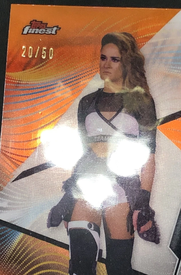 2020 Topps Finest WWE Dakota Kai Orange Refractor Parallel /50, No. 76 NXT - Image 3 of 3