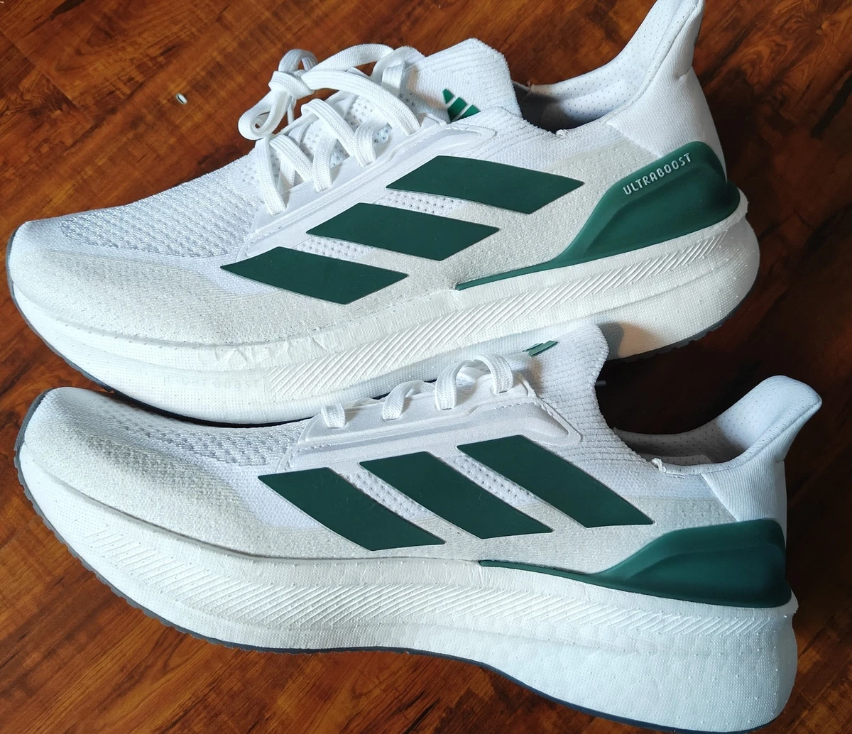 Adidas Ultraboost 5X Cloud White/Collegiate Green Athletic Running Shoes adidas-ultraboost-5x-  main image 3