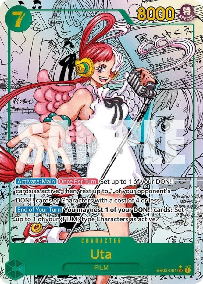 One Piece Uta (061) (Manga) - EB03-061 - SEC - Foil, Moderately Played Extra Boo