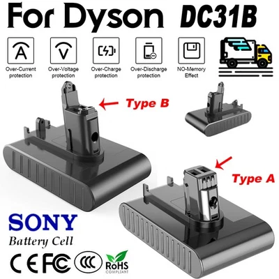 Batería de repuesto DC31 para Dyson DC31 DC34 DC35 DC44 tipo animal A/B Foto 1 de 4