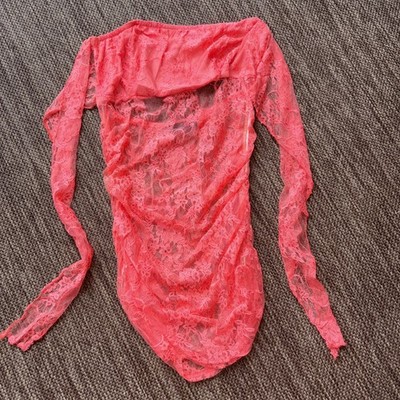 Koucla Fashion Shirt Spitze orange Gr. S