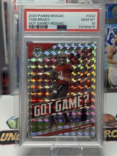 2020 PANINI MOSAIC TOM BRADY GOT GAME?-MOSAIC PSA 10