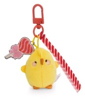 TaschenanhäNger Molang Piu Piu 4Cm - Gelb - Niedliches PlüSch-Accessoire, SüßEr